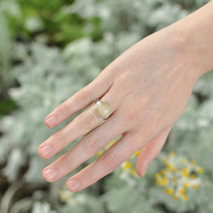 Quartz Crystal Ring - Size 6