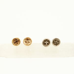 Teeny Button Stud Earrings