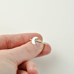 Tiny Crescent Moon Ring