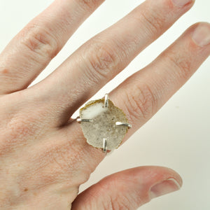 Crystal Geode Statement Ring - Size 8-1/2