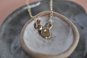 Petite Prickly Pear Cactus Necklace