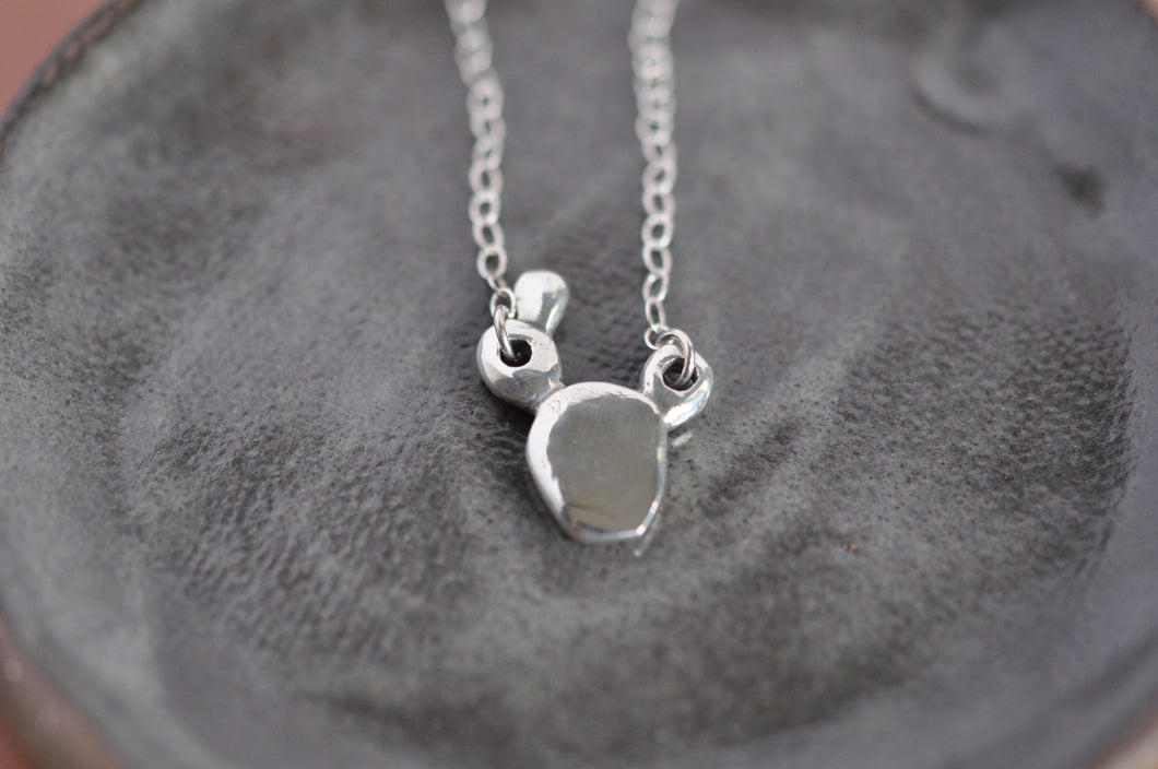 Petite Prickly Pear Cactus Necklace