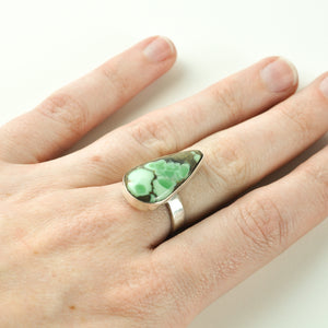 New Lander Variscite Teardrop Ring - Size 7