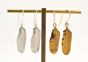 Tiny Feather Earrings