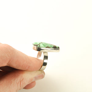 New Lander Variscite Teardrop Ring - Size 7