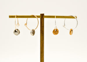 Hoop Earrings With Disc