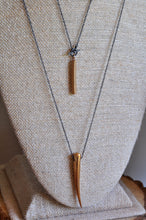 Load image into Gallery viewer, Edgy Bronze Spike Necklace
