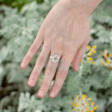 Load image into Gallery viewer, Light Stalactite Slice Statement Ring - Size 7-1/2
