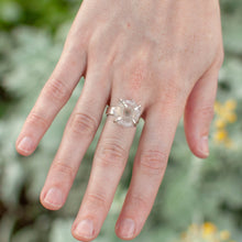 Load image into Gallery viewer, Light Stalactite Slice Statement Ring - Size 7-1/2
