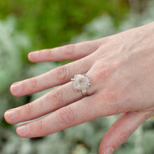 Load image into Gallery viewer, Light Stalactite Slice Statement Ring - Size 7-1/2
