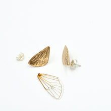 Load image into Gallery viewer, Cicada Wing Studs
