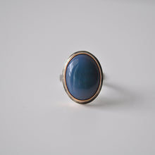 Load image into Gallery viewer, Mixed Metal Chalcedony Ring - Size 7
