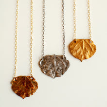 Load image into Gallery viewer, Aspen Leaf Necklace
