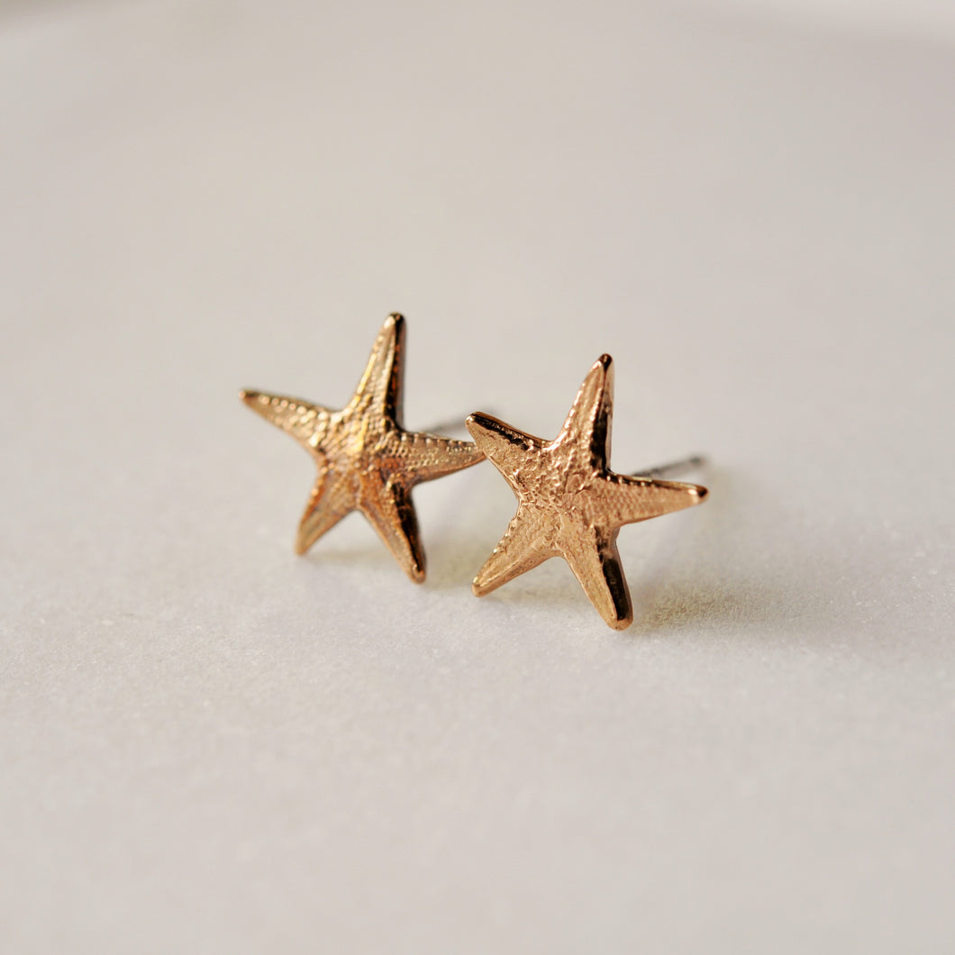 Tiny Starfish Stud Earrings