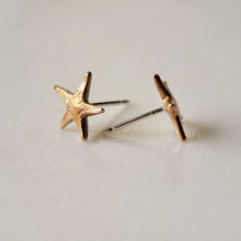 Load image into Gallery viewer, Tiny Starfish Stud Earrings
