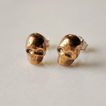 Load image into Gallery viewer, Tiny Skull Studs
