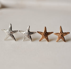 Tiny Starfish Stud Earrings