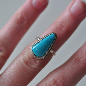 Royston Turquoise & Sterling Ring - Size 5