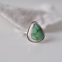 Load image into Gallery viewer, Morning Star Turquoise Stacker Ring - Size 4
