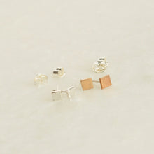 Load image into Gallery viewer, Tiny Square Studs
