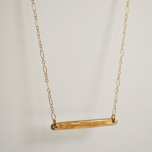 Flat Bar Necklace
