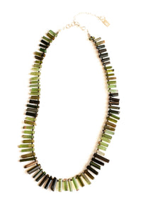 Watermelon Tourmaline Stick Collar Necklace