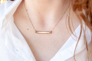 Flat Bar Necklace
