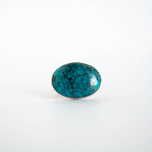Load image into Gallery viewer, Turquoise Double Band Ring - Size 4-1/2
