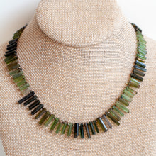Load image into Gallery viewer, Watermelon Tourmaline Stick Collar Necklace
