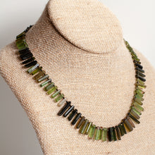 Load image into Gallery viewer, Watermelon Tourmaline Stick Collar Necklace
