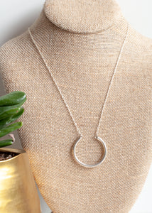 Modern Sterling Ring Necklace