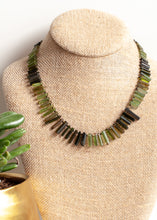 Load image into Gallery viewer, Watermelon Tourmaline Stick Collar Necklace
