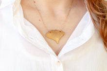 Load image into Gallery viewer, Ginkgo Fan Leaf Necklace
