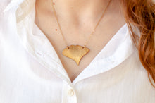 Load image into Gallery viewer, Ginkgo Fan Leaf Necklace
