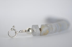 Chalcedony Beaded Bracelet