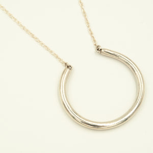 Modern Sterling Ring Necklace