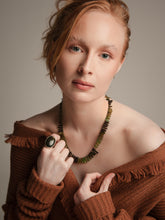 Load image into Gallery viewer, Watermelon Tourmaline Stick Collar Necklace
