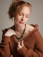 Load image into Gallery viewer, Watermelon Tourmaline Stick Collar Necklace
