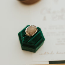 Load image into Gallery viewer, Peach Sapphire Statement Ring - Size 7
