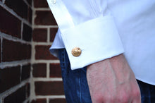 Load image into Gallery viewer, Sterling Silver Sand Dollar Cuff Links
