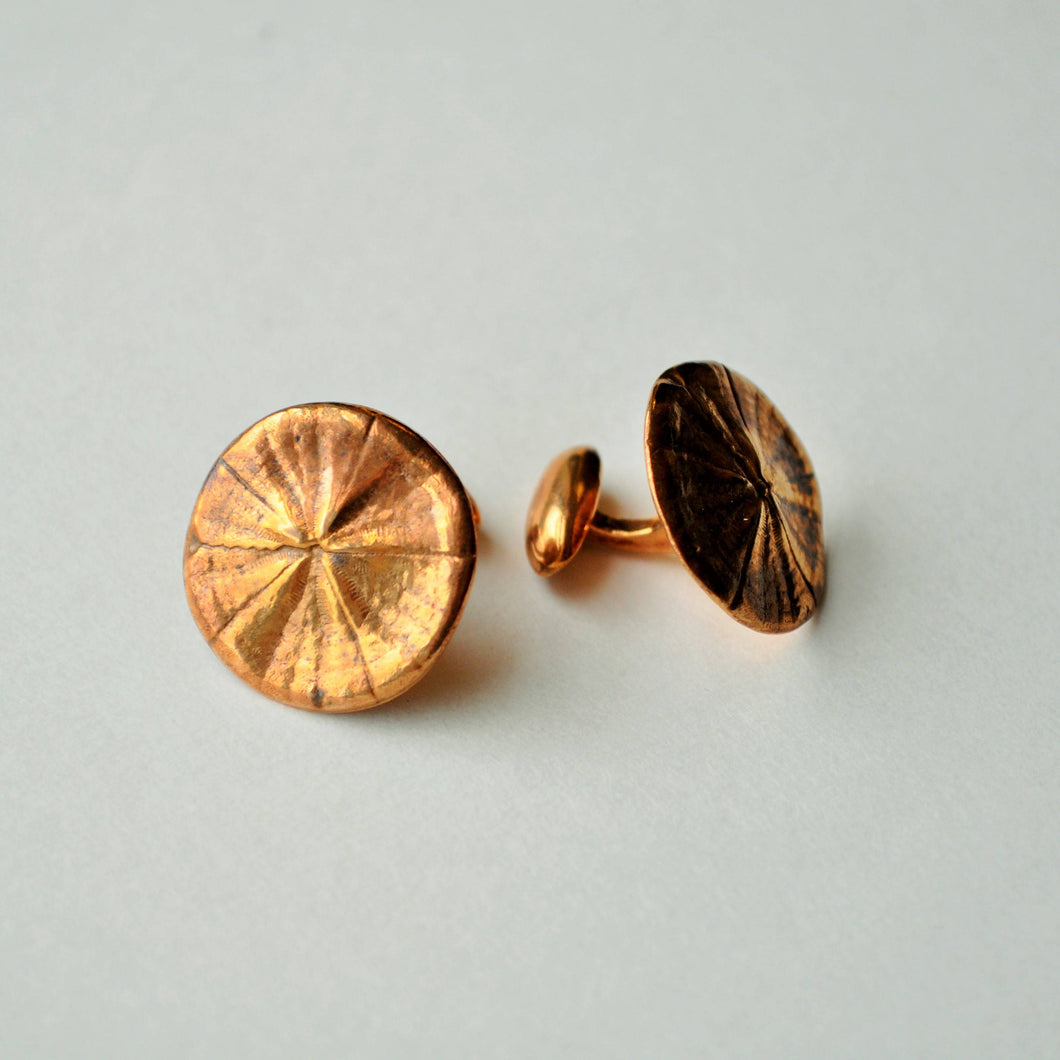 Sand Dollar Cuff Links