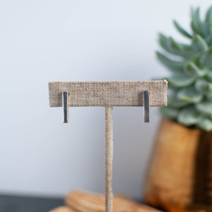 Short Bar Stud Earrings