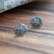 Load image into Gallery viewer, Sterling Silver Sand Dollar Cuff Links
