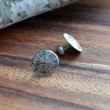 Load image into Gallery viewer, Sterling Silver Sand Dollar Cuff Links
