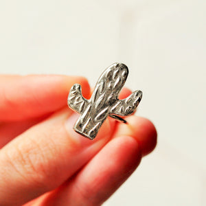 Large Desert Cactus Ring - Size 7