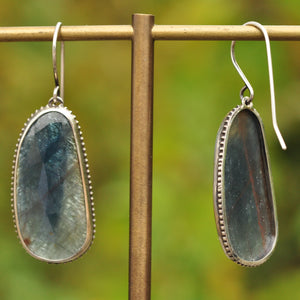 Blue Sapphire Statement Earrings