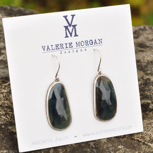 Blue Sapphire Statement Earrings