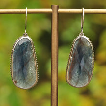 Load image into Gallery viewer, Blue Sapphire Statement Earrings
