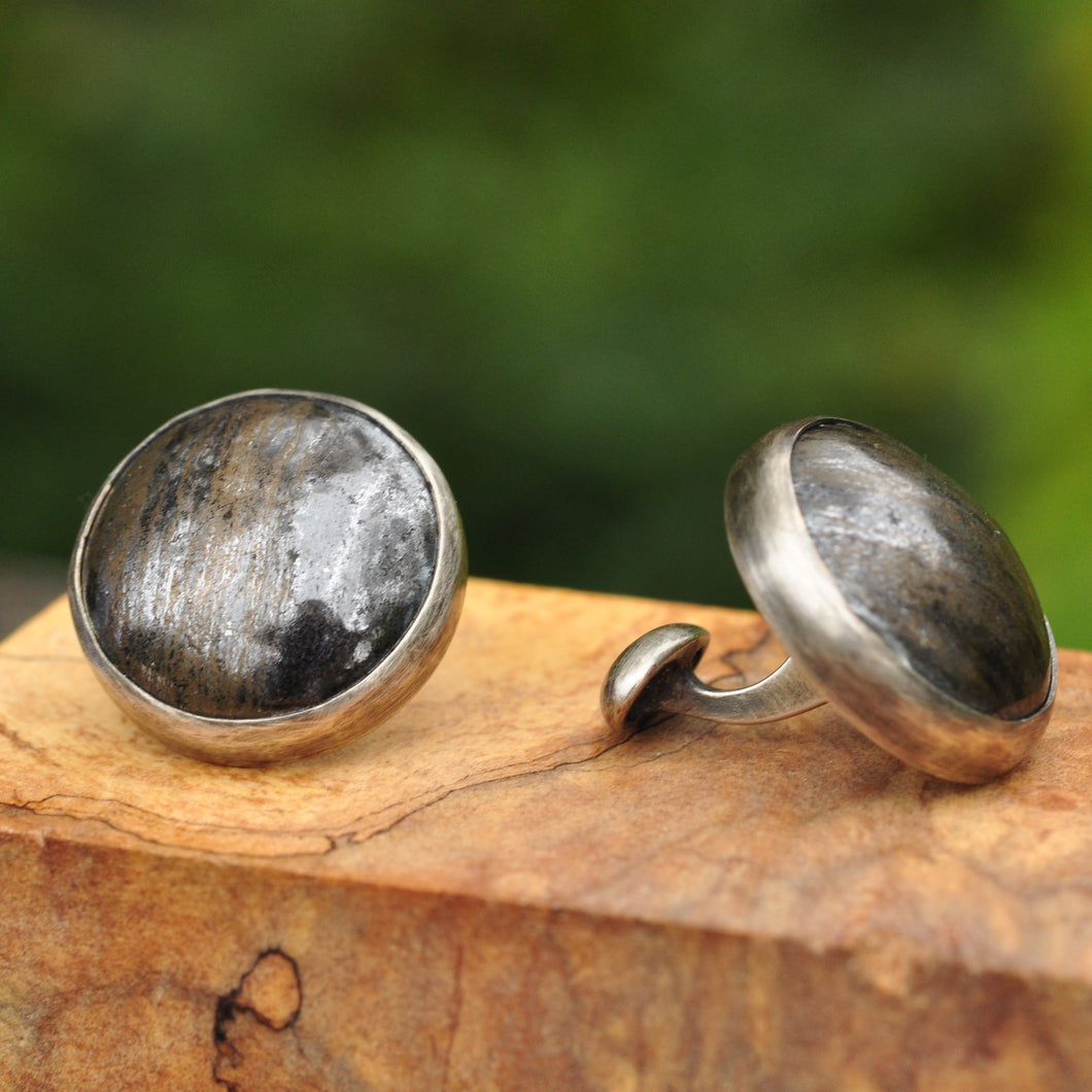 Pyrite Cuff Links