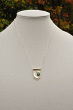 Load image into Gallery viewer, Sterling Moon Banner Necklace with Morning Star Turquoise
